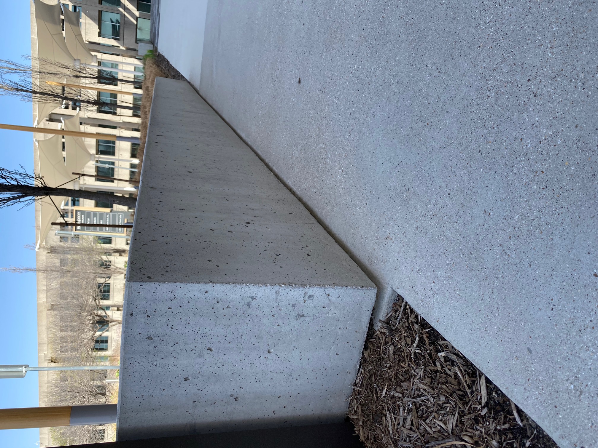 Troweled flatwork on commercial floor slab