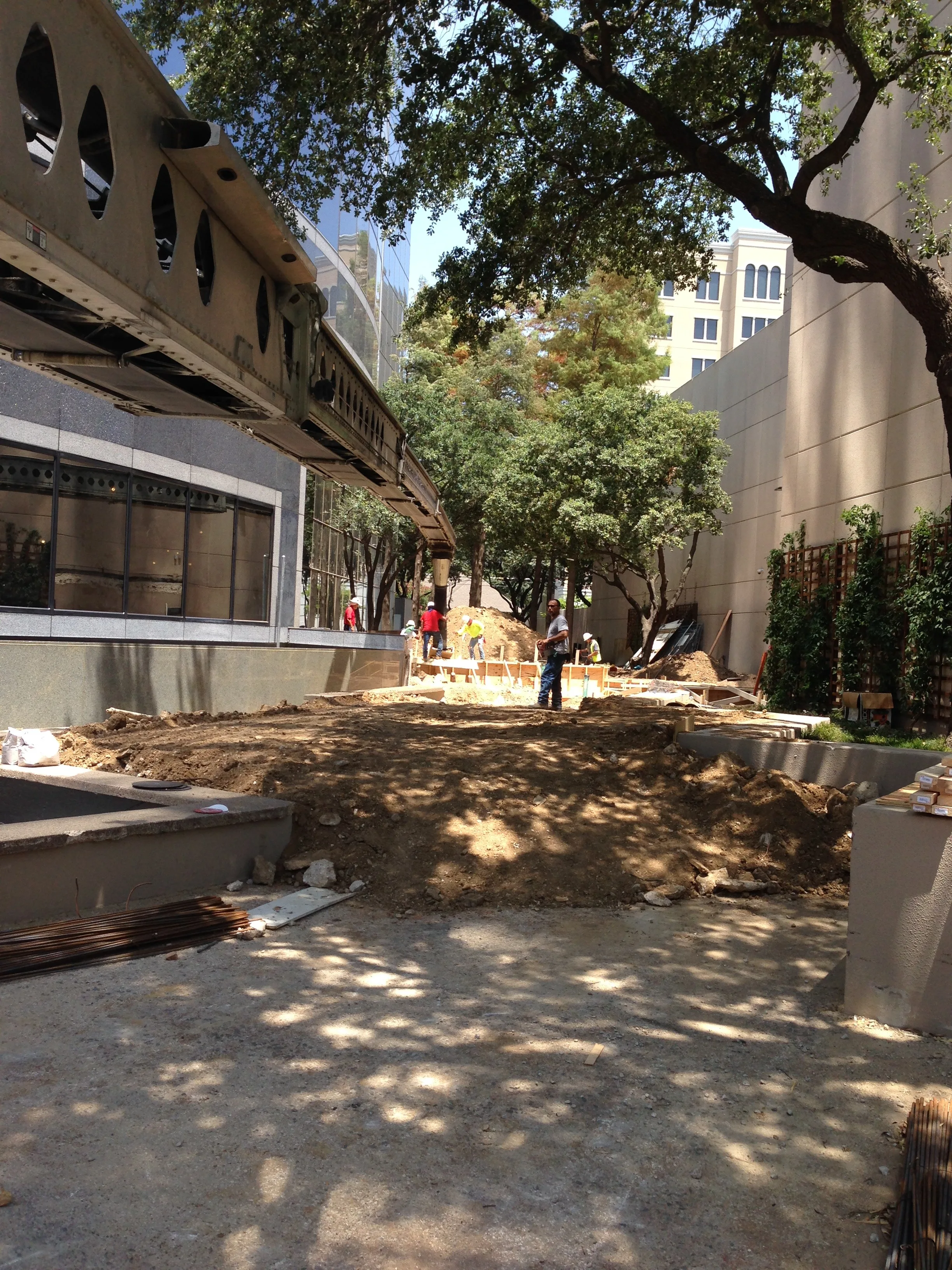 DFW commercial concrete pour in progress